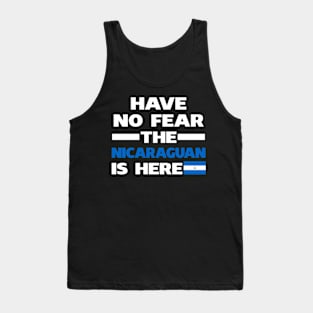 Have No Fear The Nicaraguan Is Here Proud Tank Top